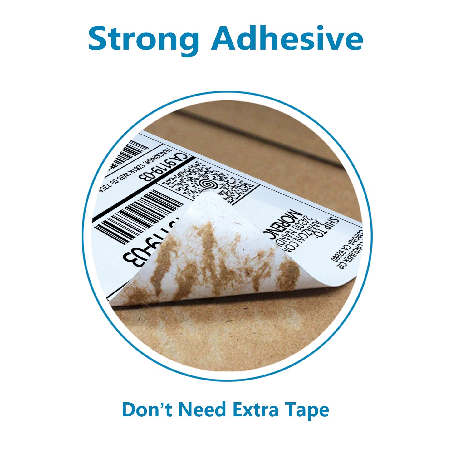 Gloryang 4x6" Shipping Labels - FanFold (500 Labels)