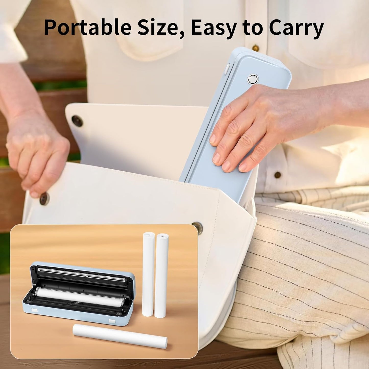 Gloryang PD-A4 Thermal Printer Paper 8.5''x11'' US Letter 4 Rolls