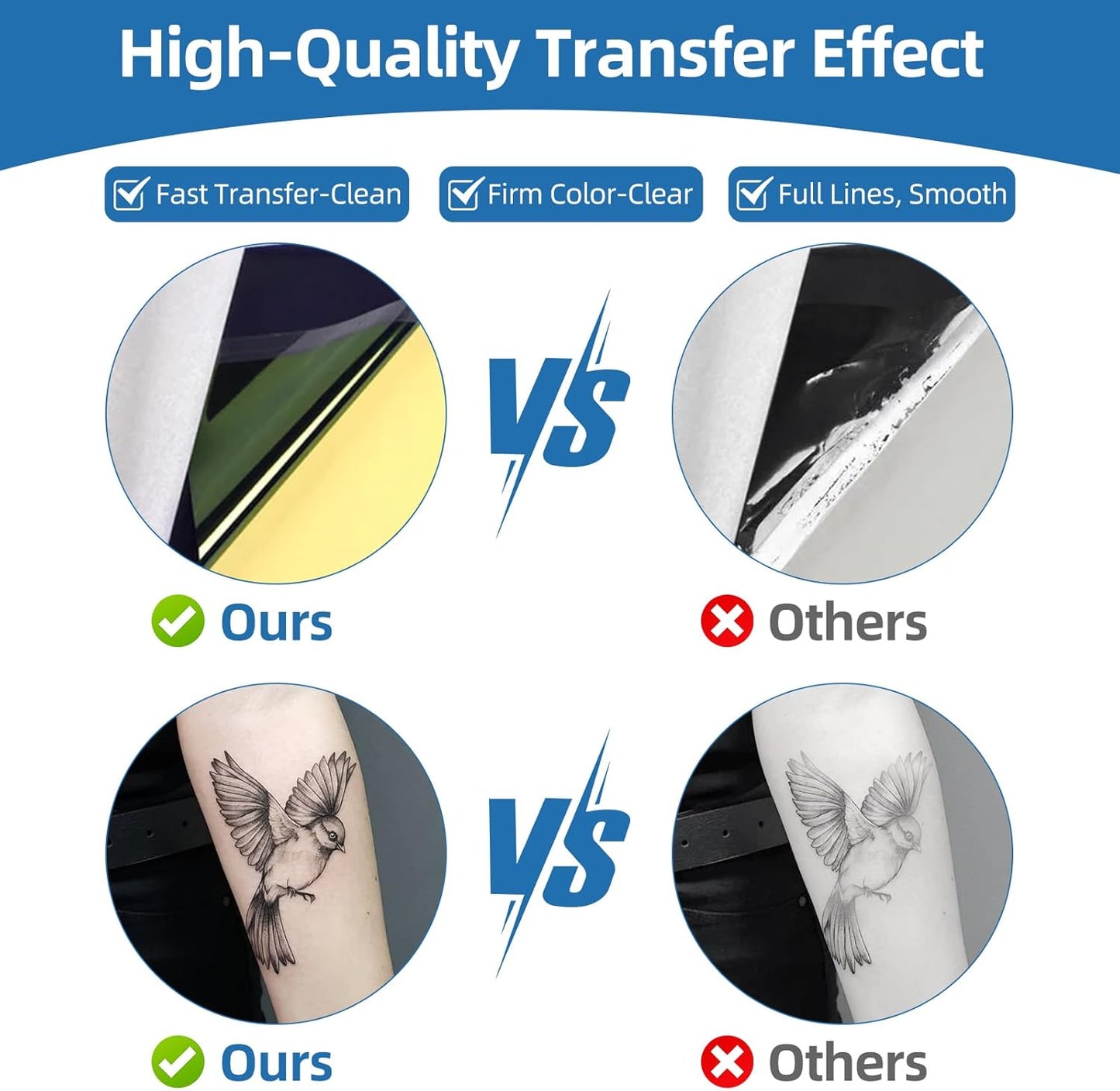 Gloryang 126BT Thermal Tattoo Transfer Paper - 100 Sheets A4 Size