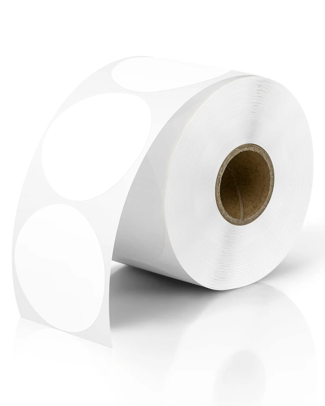 Gloryang 2inch Self-Adhesive Label Circle Sticker Label White Color