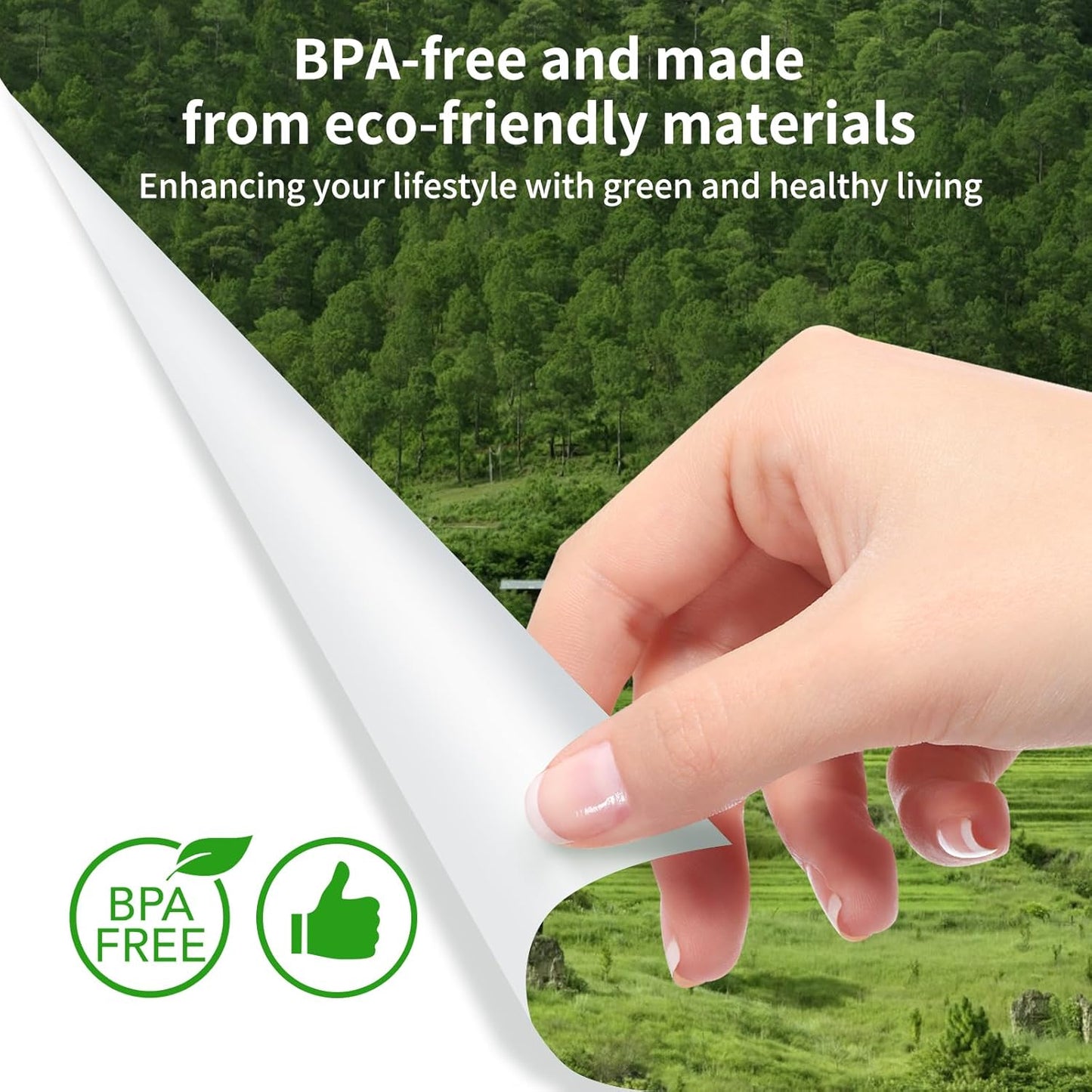 Gloryang PD-A4 Thermal Printer Paper 8.5''x11'' US Letter 200 Sheets