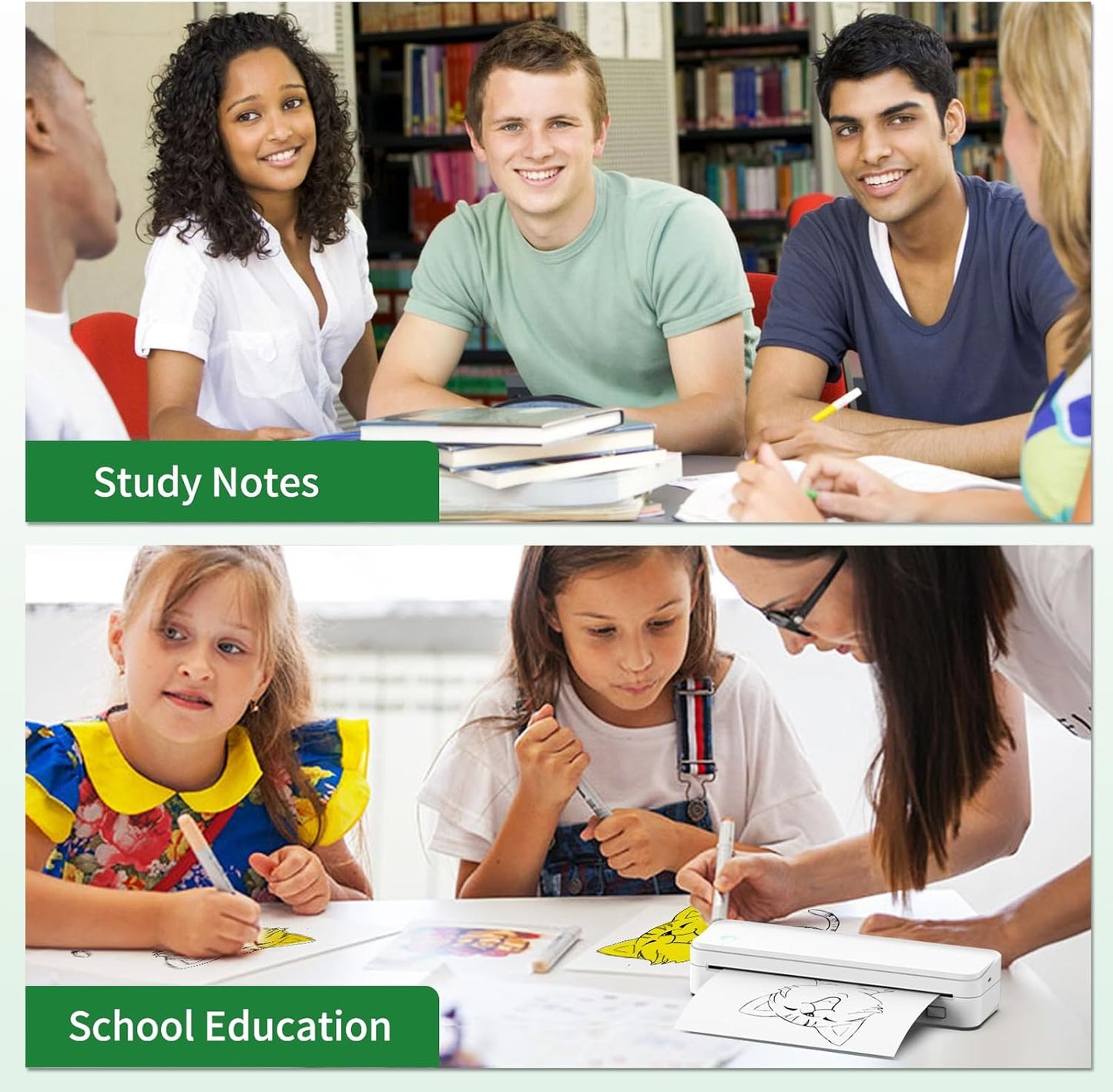 Gloryang PD-A4 Thermal Printer Paper 8.5''x11'' US Letter 200 Sheets