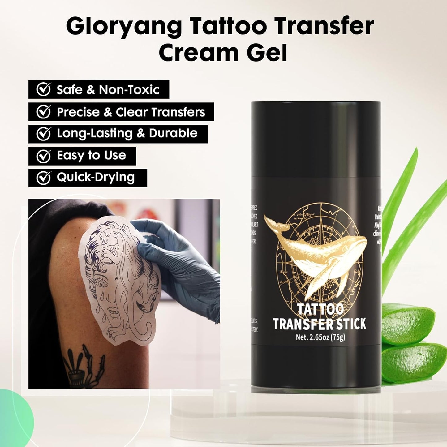 Gloryang Tattoo Transfer Stick, Stencil Gel Cream for Tattooing