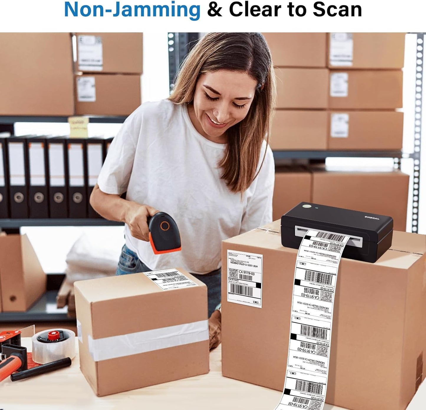 Gloryang 4x6" Shipping Labels - FanFold (500 Labels)