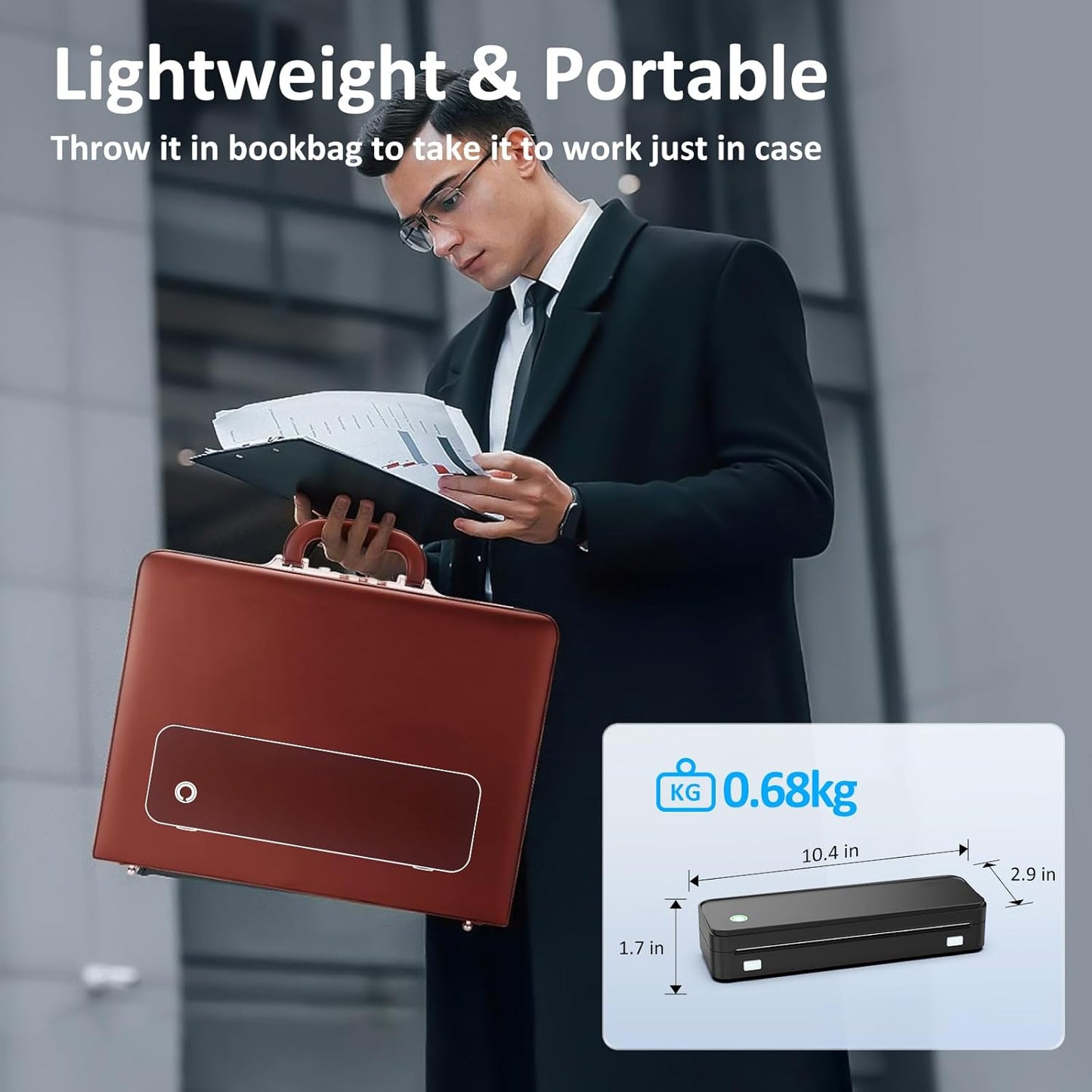 Gloryang PD-A4 Wireless Portable Thermal Printer