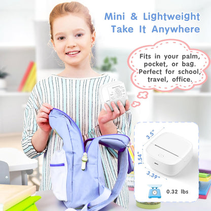 JD-23 Mini Thermal Sticker Printer White