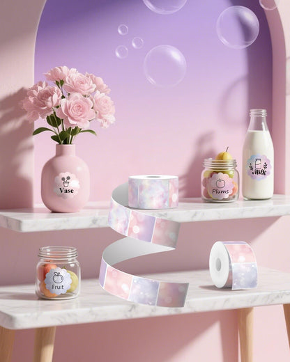 Gloryang 2" x 2" Thermal Printer Labels - 750 Labels/Roll Bubble