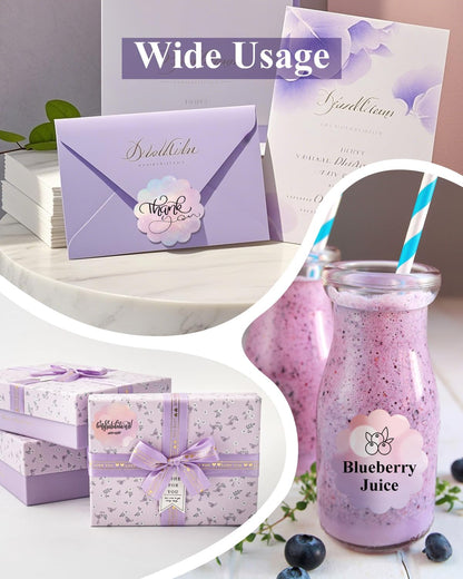 Gloryang 2" x 2" Thermal Printer Labels - 750 Labels/Roll Bubble