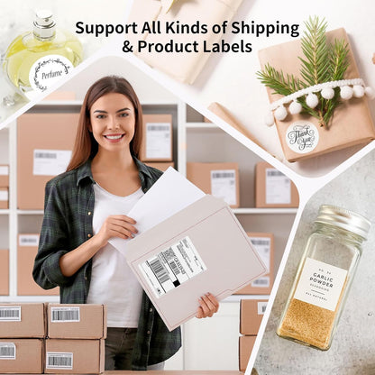 Gloryang 668BT Bluetooth Thermal Shipping Label Printer Pink