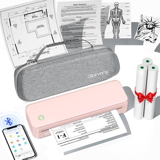 Gloryang PD-A4 Wireless Portable Thermal Printer Pink