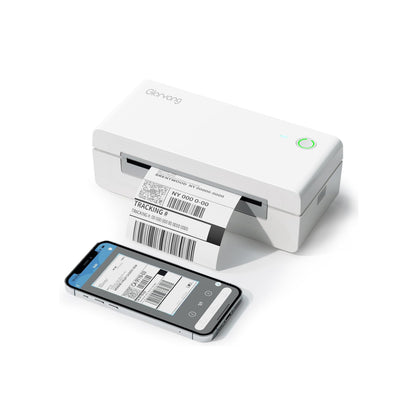 Gloryang 668BT Bluetooth Thermal Shipping Label Printer White