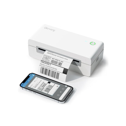 Gloryang 668BT Bluetooth Thermal Shipping Label Printer White