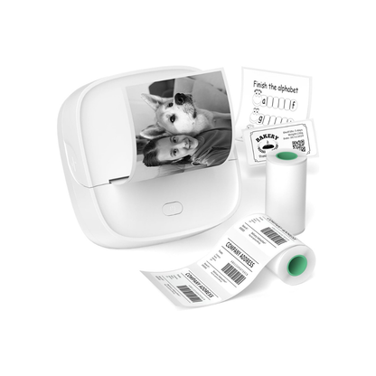 JD-23 Mini Thermal Sticker Printer White