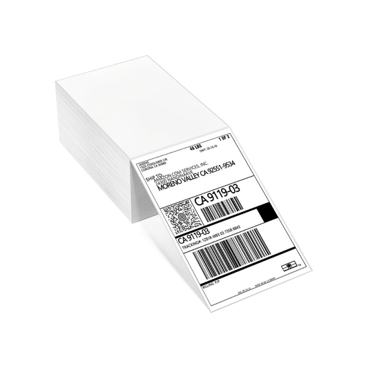 Gloryang 4x6" Shipping Labels - FanFold (500 Labels)