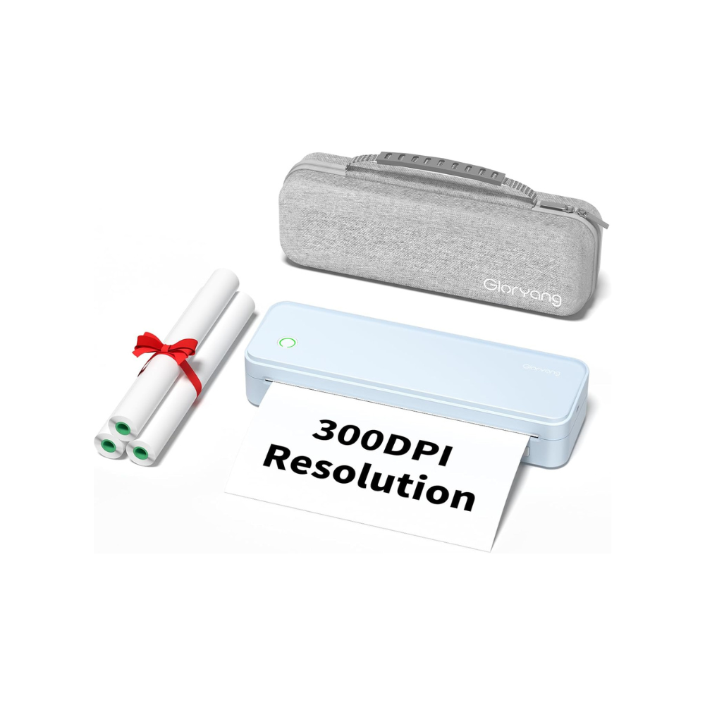 Gloryang PD-A4 PRO 300DPI Bluetooth Portable Inkless Thermal Printer