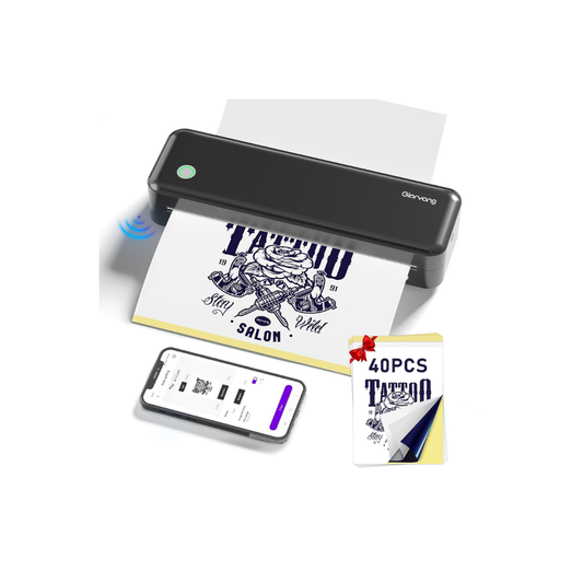 Gloryang 126BT Portable Wireless Thermal Tattoo Transfer Stencil Printer