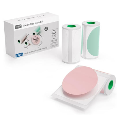 JD-23 Sticker Printer 2 Inch Round Thermal Sticker Paper