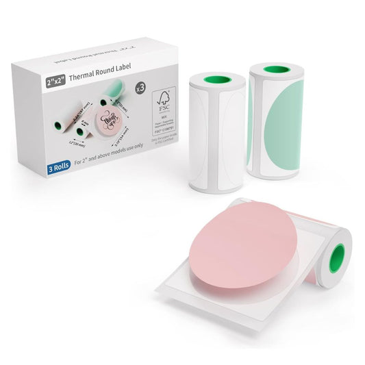 JD-23 Sticker Printer 2 Inch Round Thermal Sticker Paper